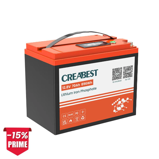 Creabest - Batterie LiFePO4 (12V - 70Ah)
